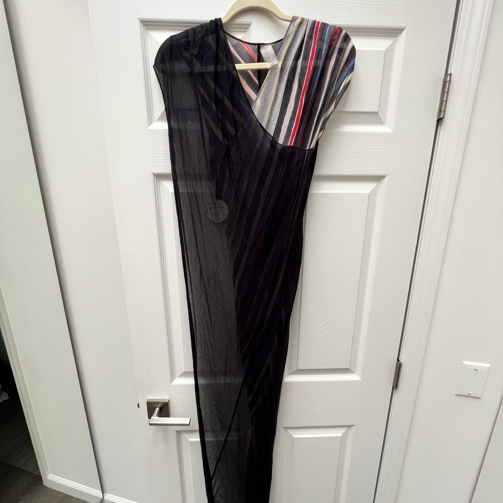 NWT Marysia swim coverup, black and multi colored, small